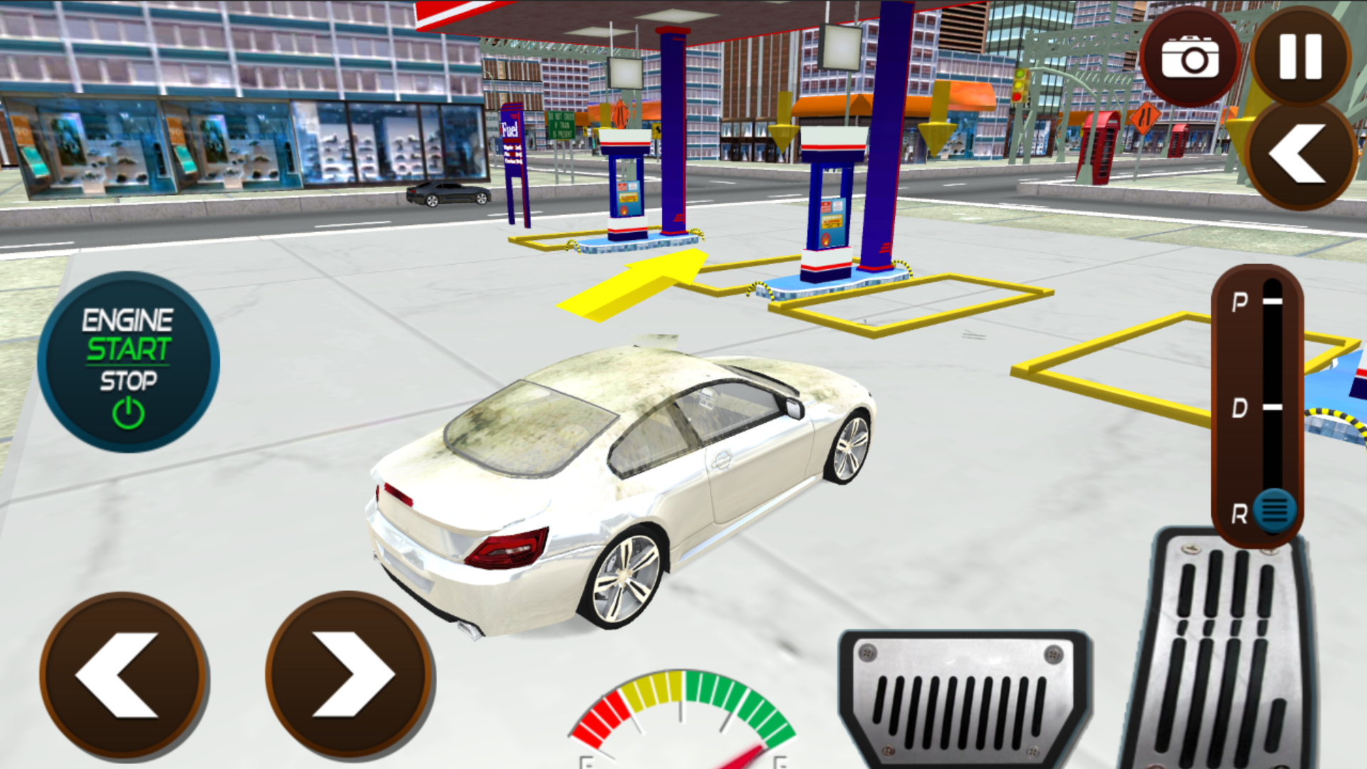 Car Wash Gas Station Garage 3D