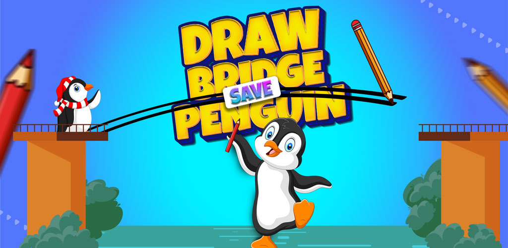 Draw Bridge: Save Penguin