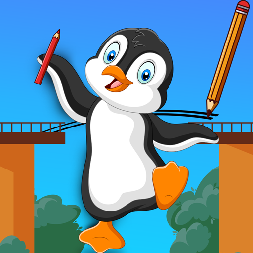 Draw Bridge: Save Penguin
