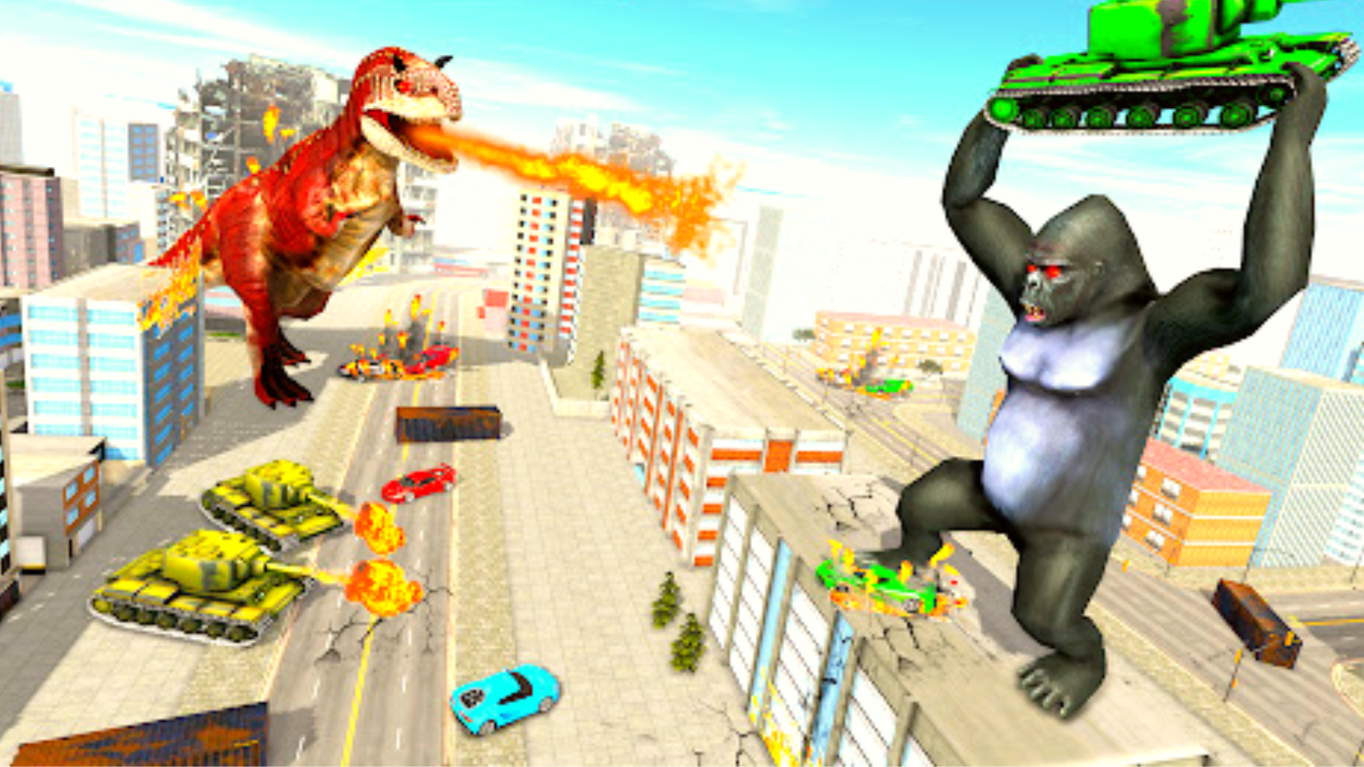 Gorilla Rampage City Attack 3D