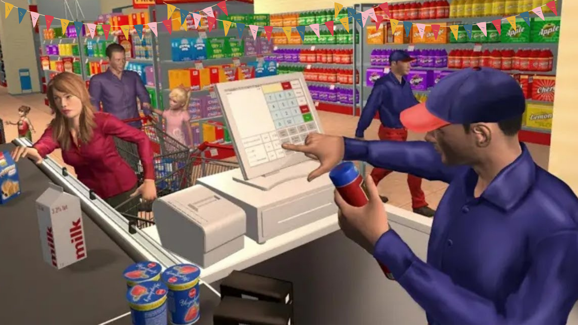Supermarket Cashier-Mall Shop