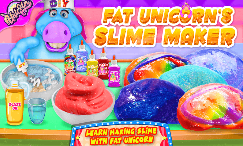 Mr. Fat Unicorn Slime Maker Game