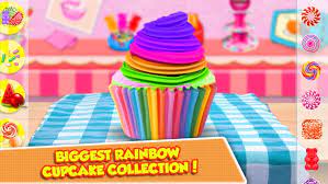 Cooking Colorful Cupcakes Game! Rainbow Desserts