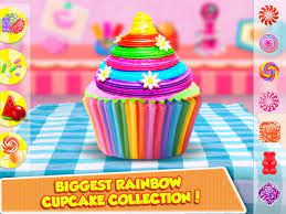 Cooking Colorful Cupcakes Game! Rainbow Desserts