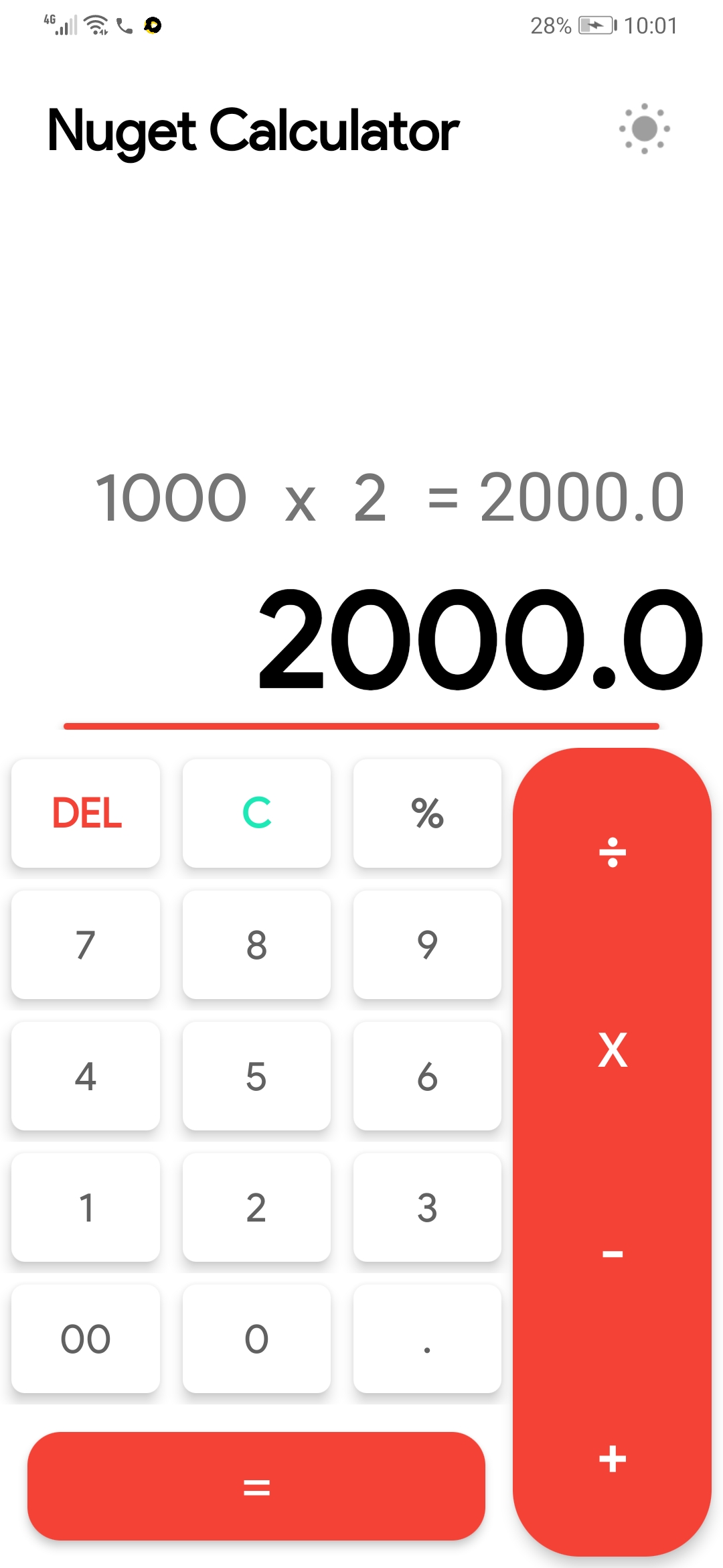 Nuget Calculator