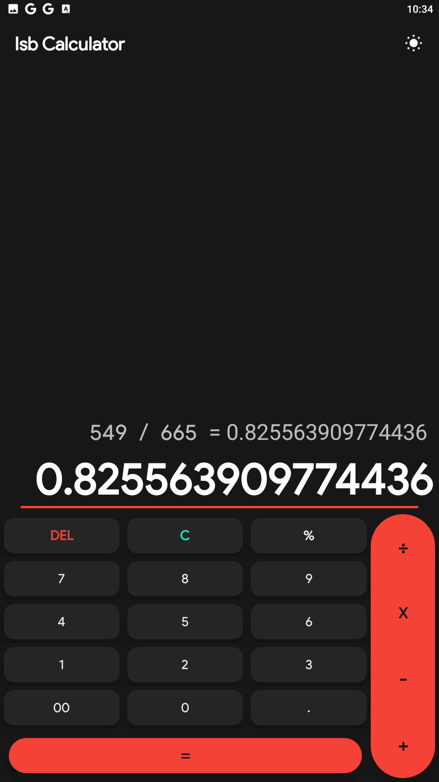 Zalmi Calculator