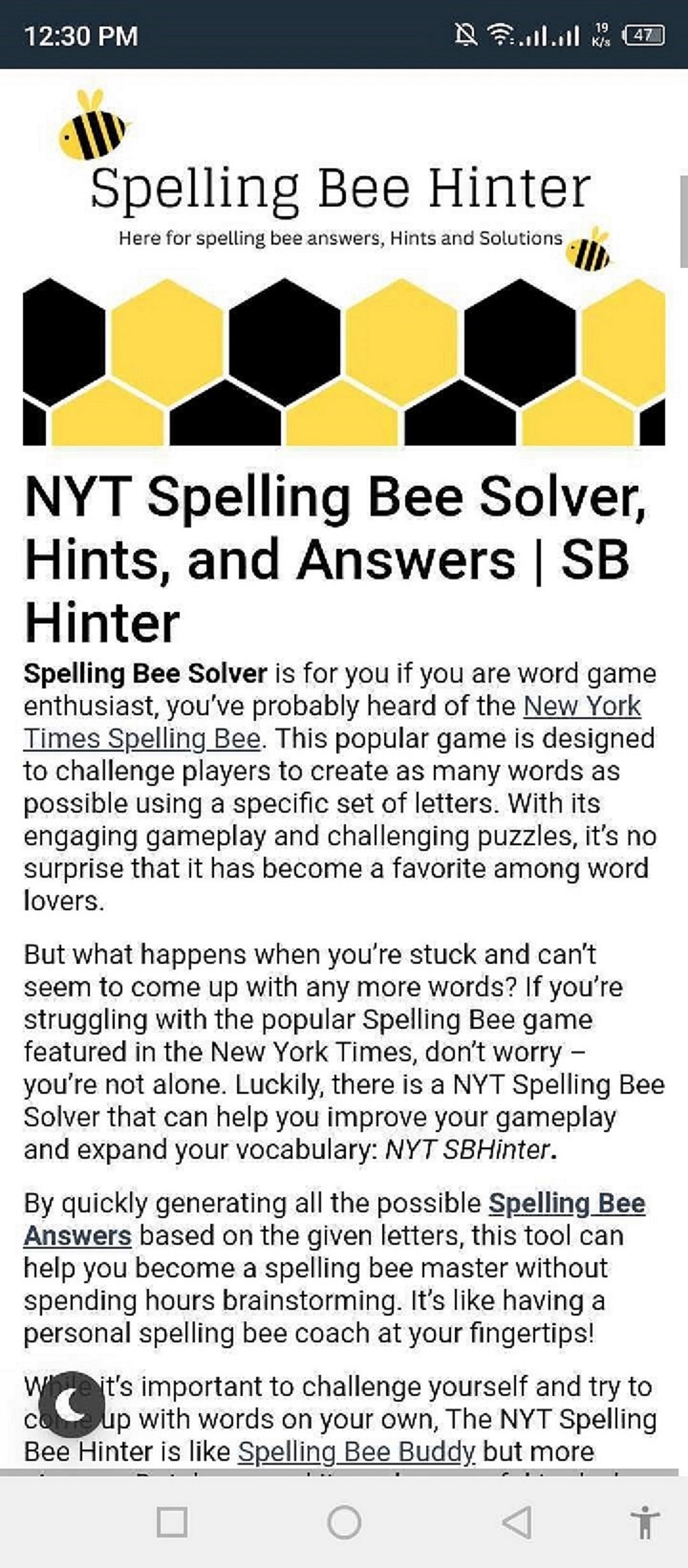Spelling Bee Solver