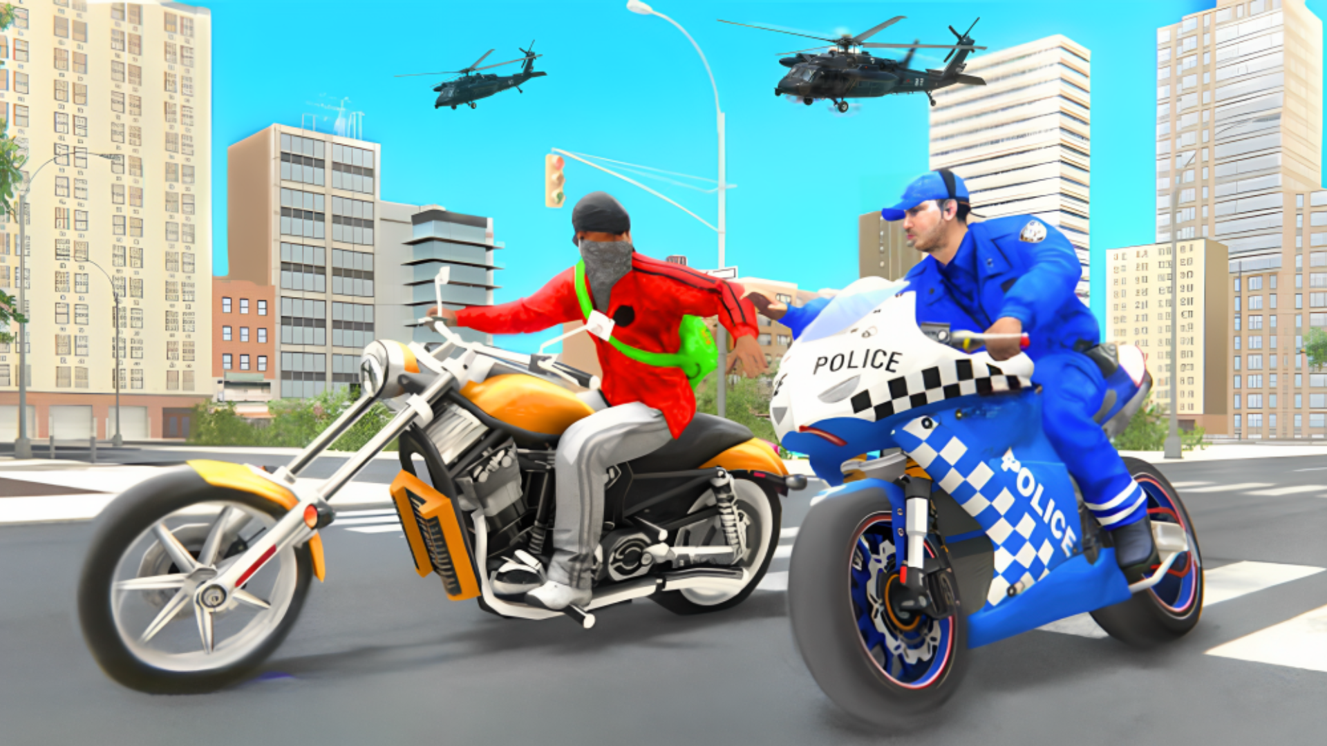 Police Moto Bike Mafia Chase