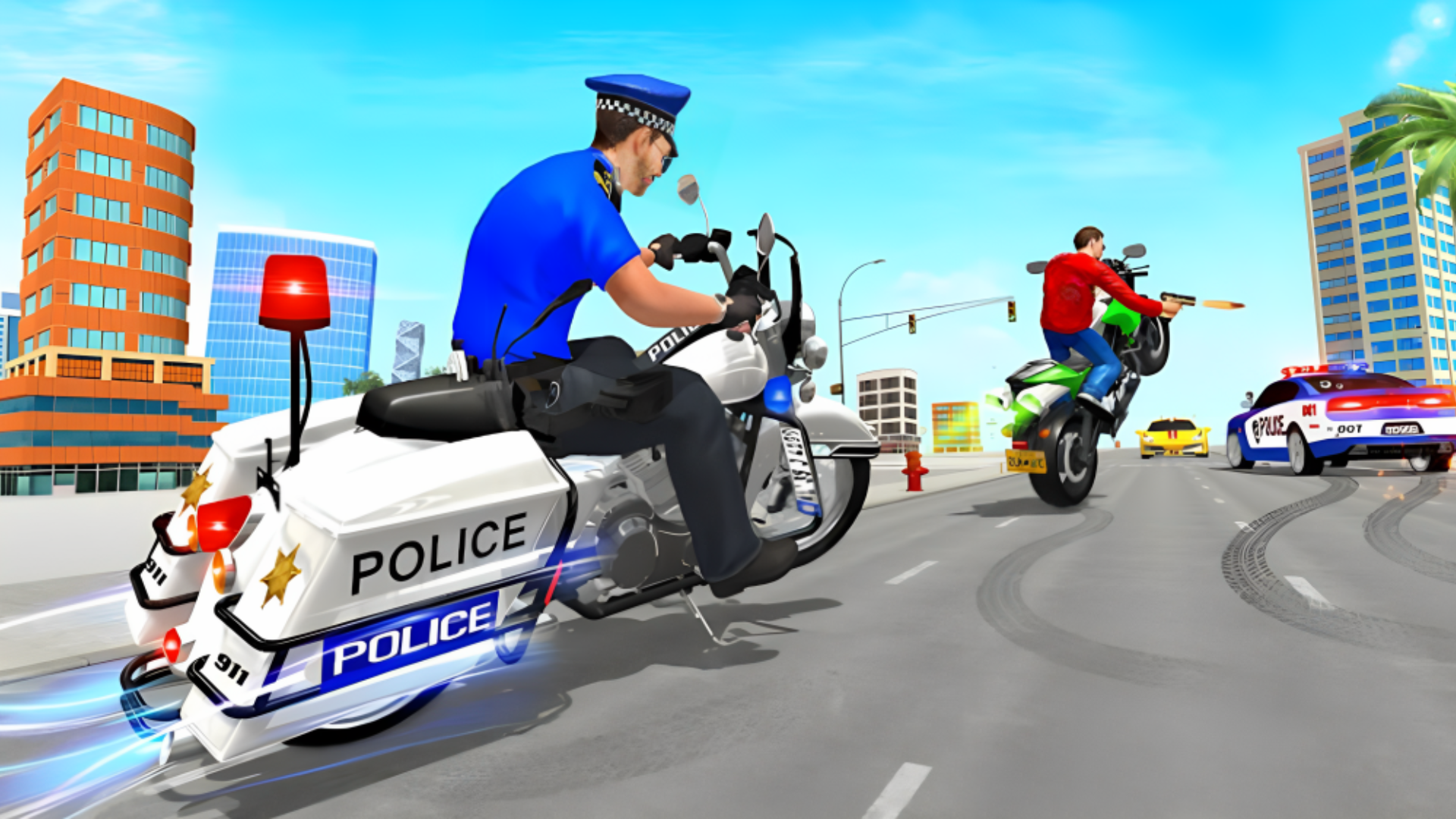 Police Moto Bike Mafia Chase