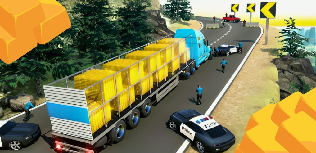 Gold Transport Truck Simulator