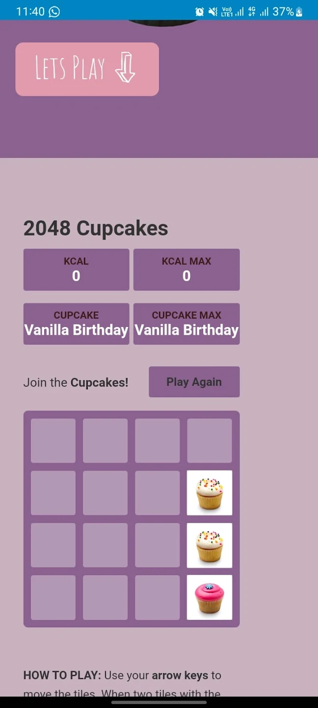 Cupcake Game