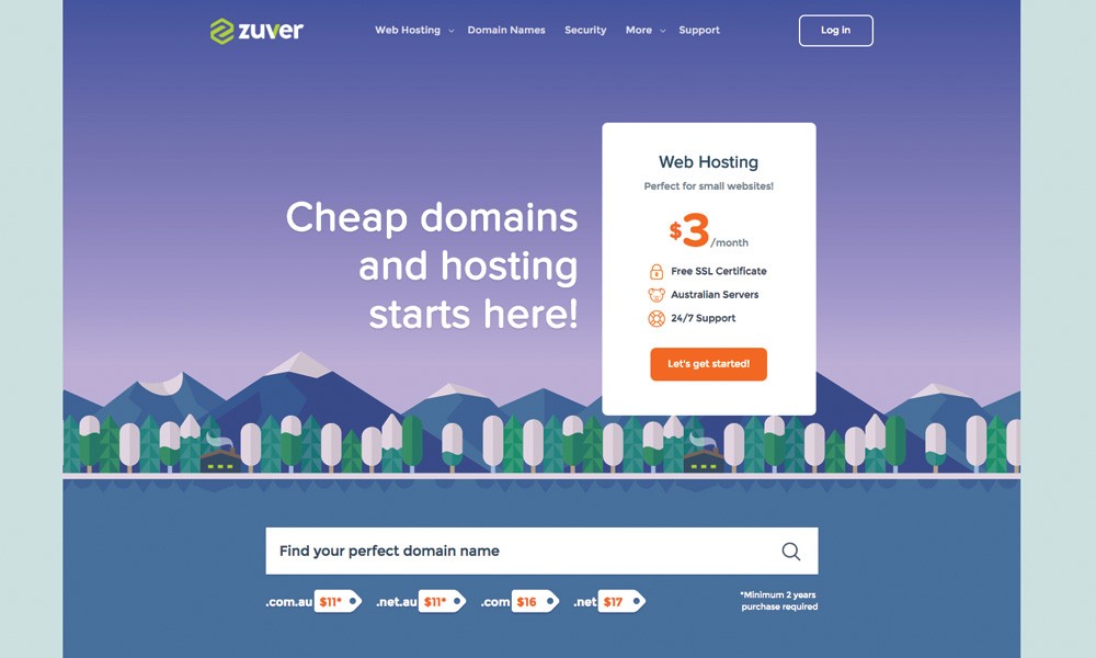Zuver Web Hosting and Domain Names