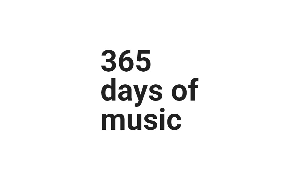 365 days of music