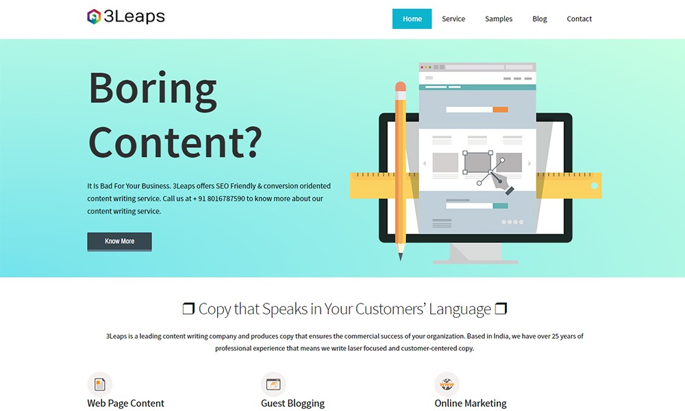 3Leaps Content Writing Company