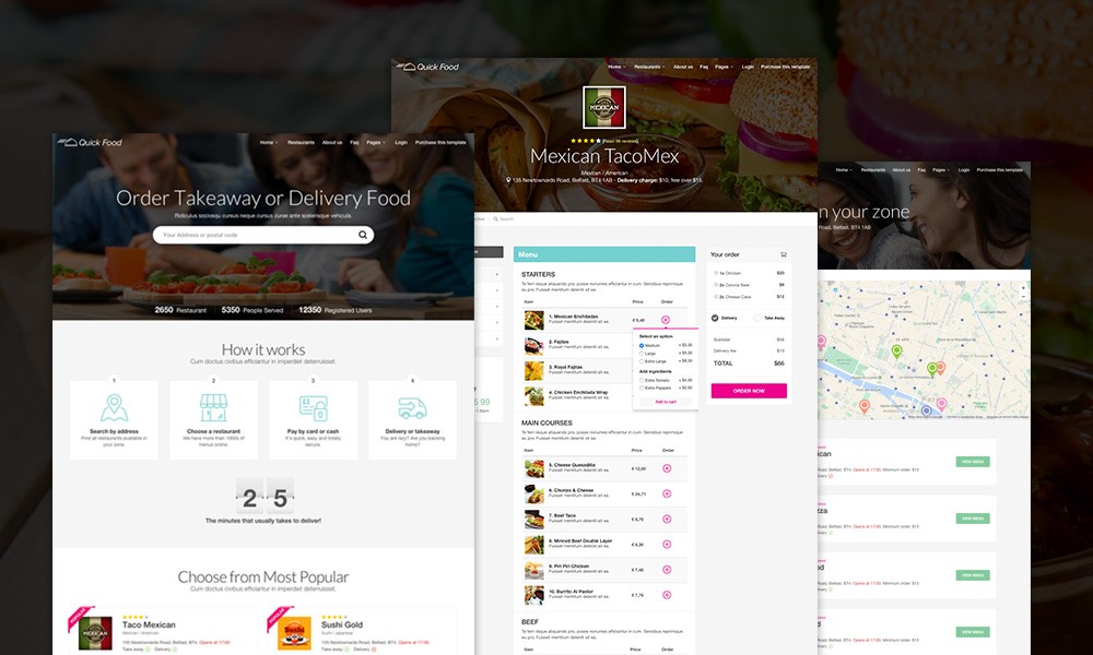 QuickFood - Delivery or Takeaway Food Template