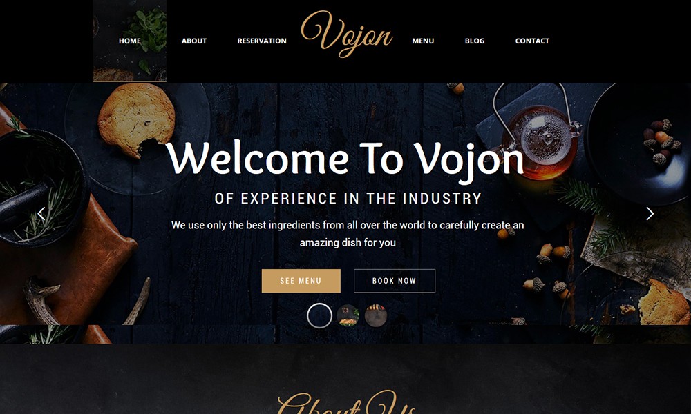 Vojon - Restaurant WordPress Theme
