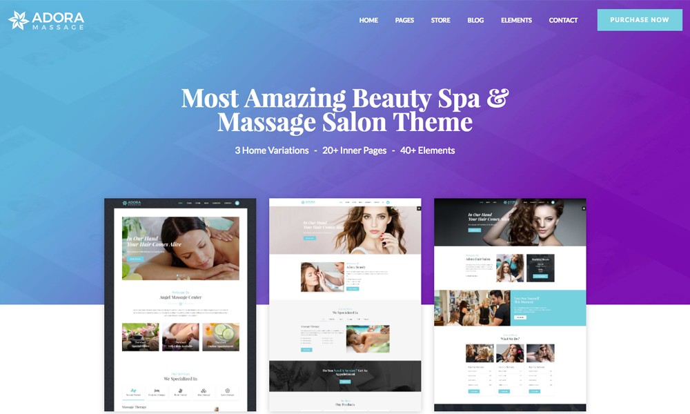 Adora - Beauty Spa & Massage Salon Theme