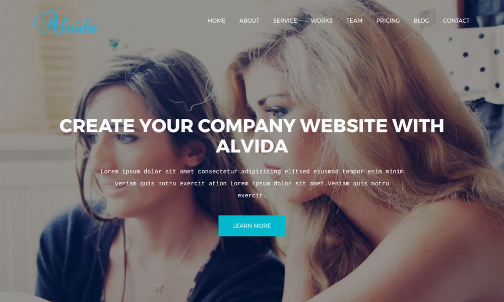 Alvida - One Page Business Joomla Theme