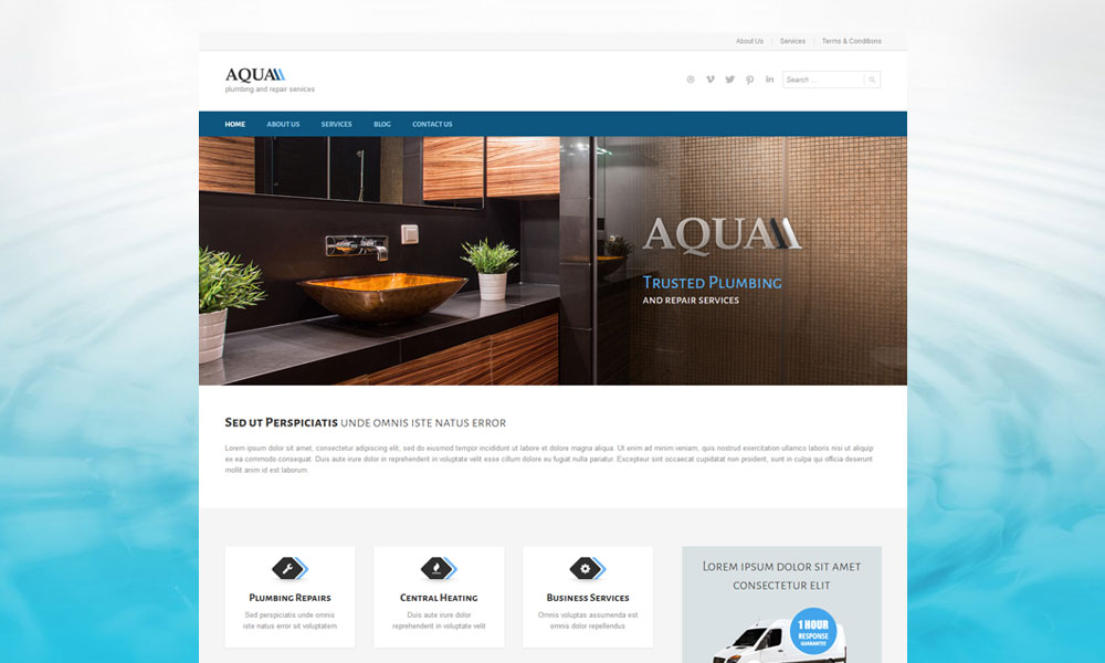 Aqua WordPress Theme