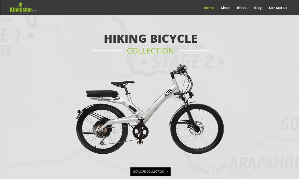 Responsive eCommerce Bicycle Store Theme
