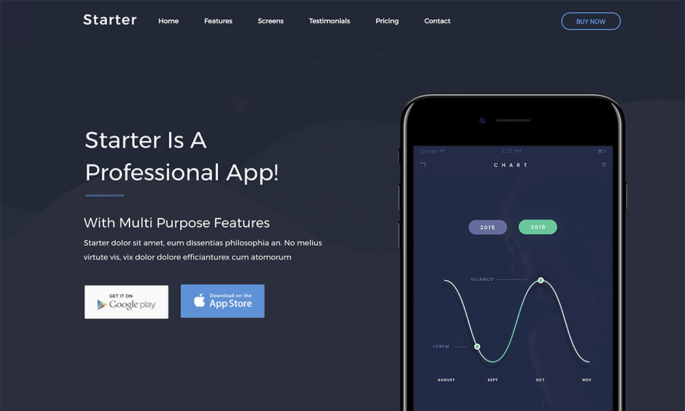 Starter - App Landing Page