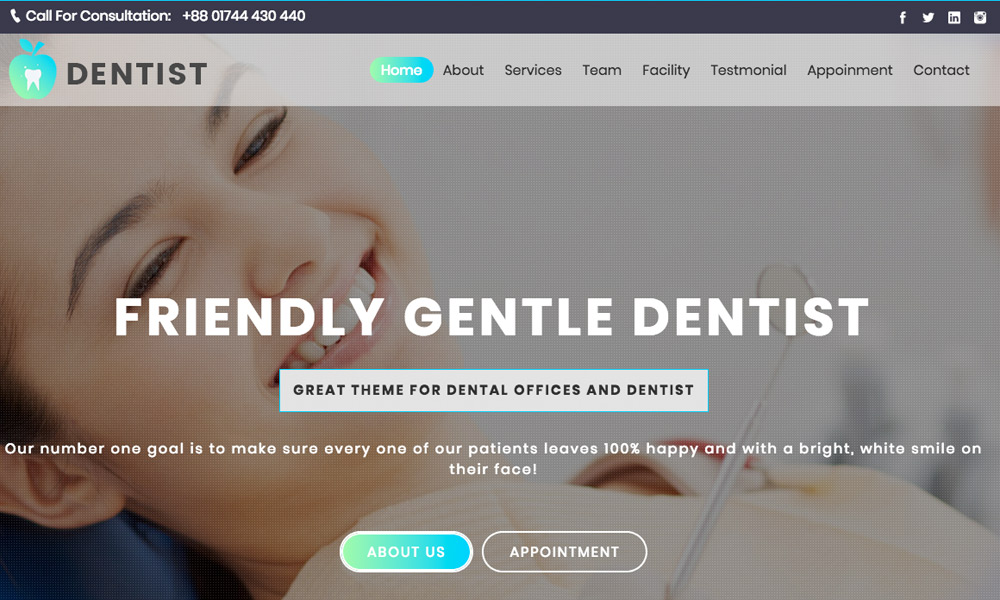 Dentist - Doctor, Health & Medical HTML Template