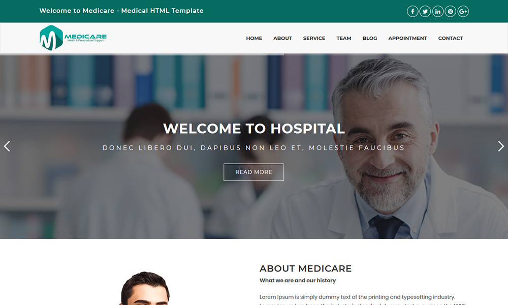 Medicare - Medical Html Template