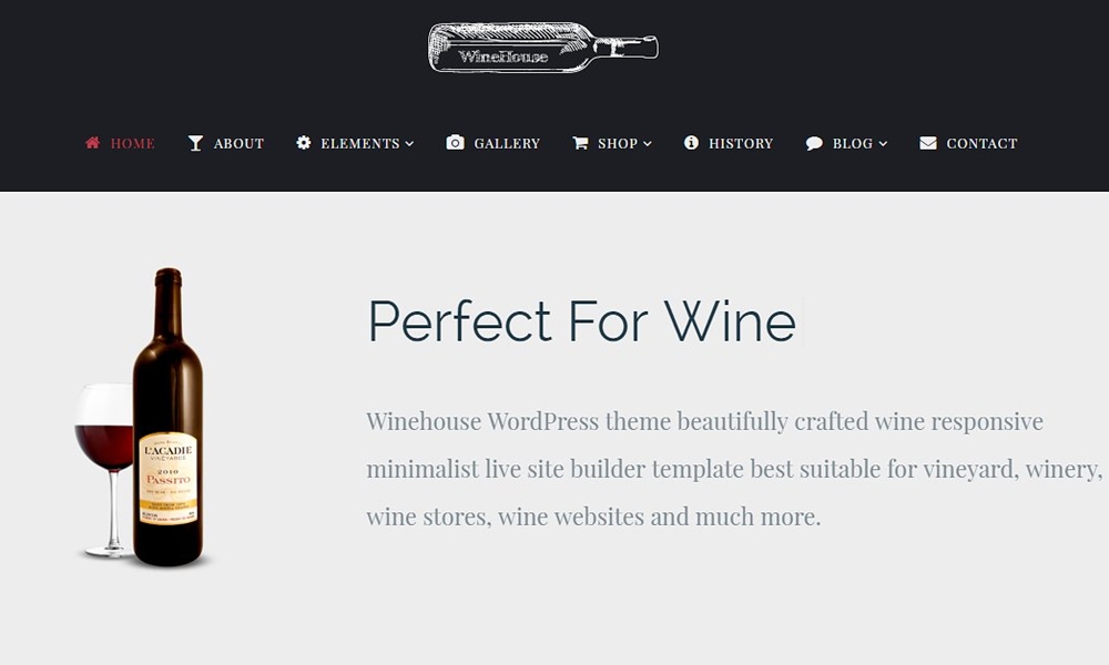 WineHouse WordPress Theme