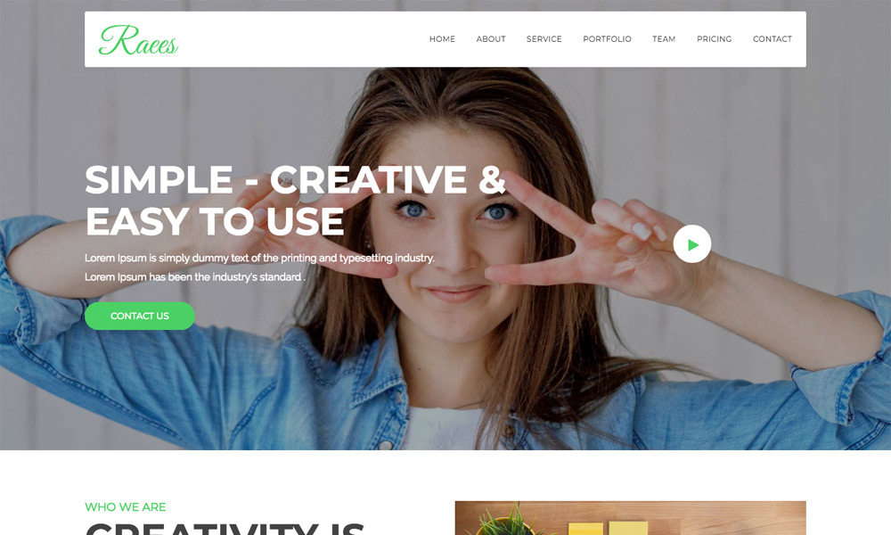 Raees - Creative Agency Joomla Theme With Page Builder