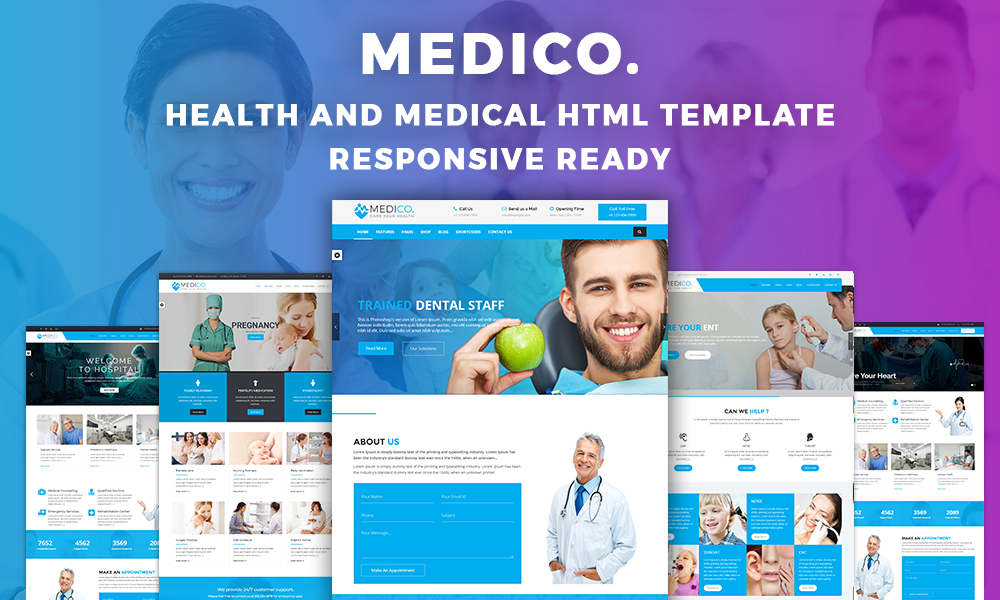 MediCo Hospital and Doctor Clinic HTML Template