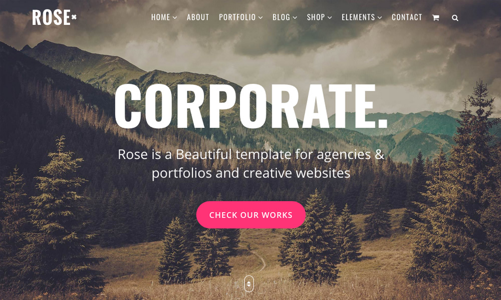 Rose - Multipurpose Responsive One Page Joomla #Theme With Page Builder