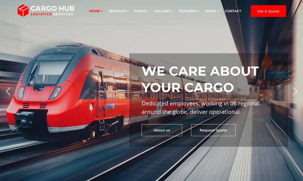 Cargo HUB - Transport Joomla Theme for Transportation, Logistics and Shipping Companies