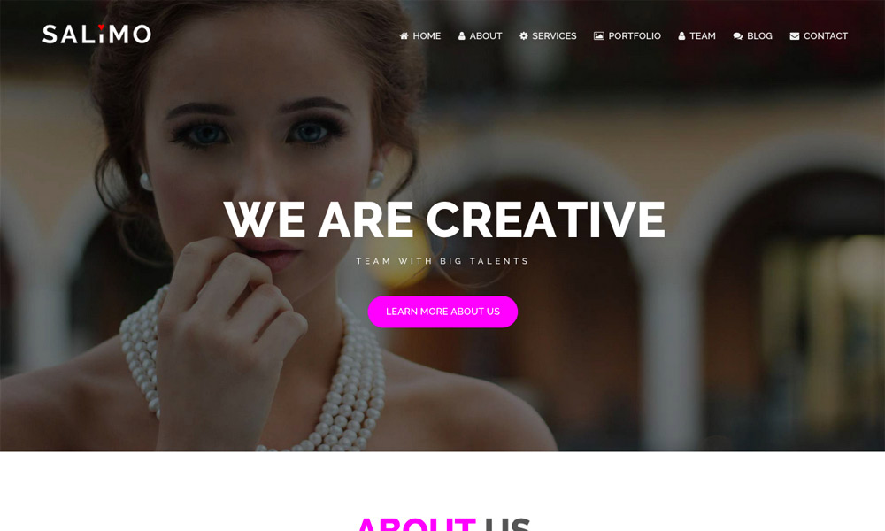 Salimo - Creative One Page Parallax Joomla Theme With Page Builder