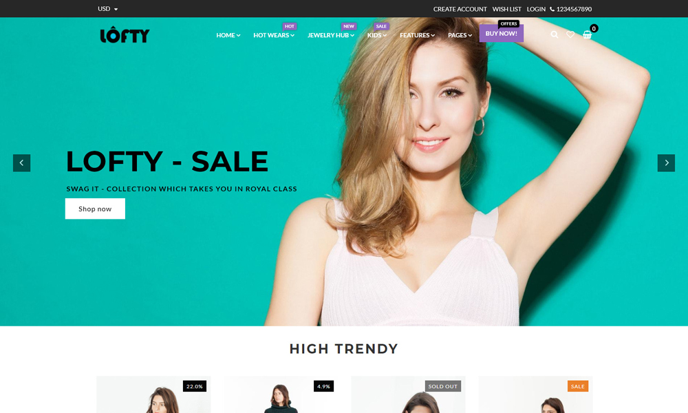 Lofty - Clean & Minimal Shopify Sections Theme