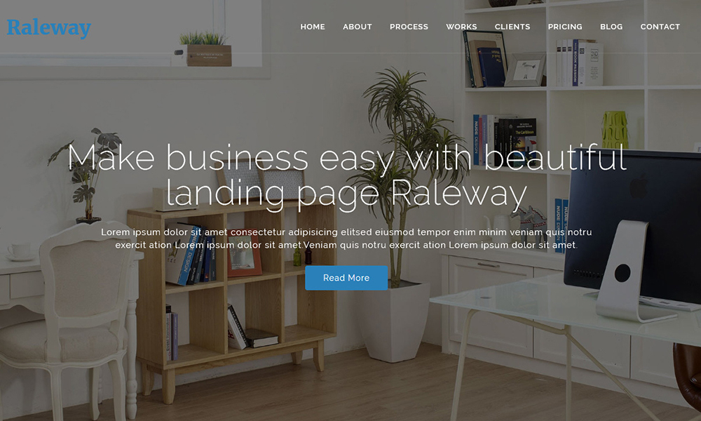 Raleway - Bootstrap Agency WordPress Theme