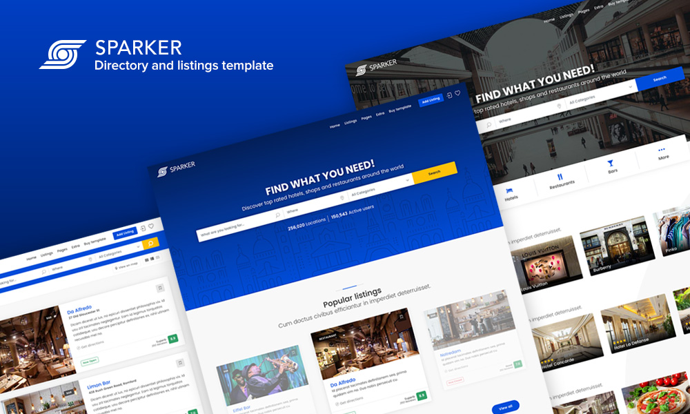 Sparker - Directory and Listings Template