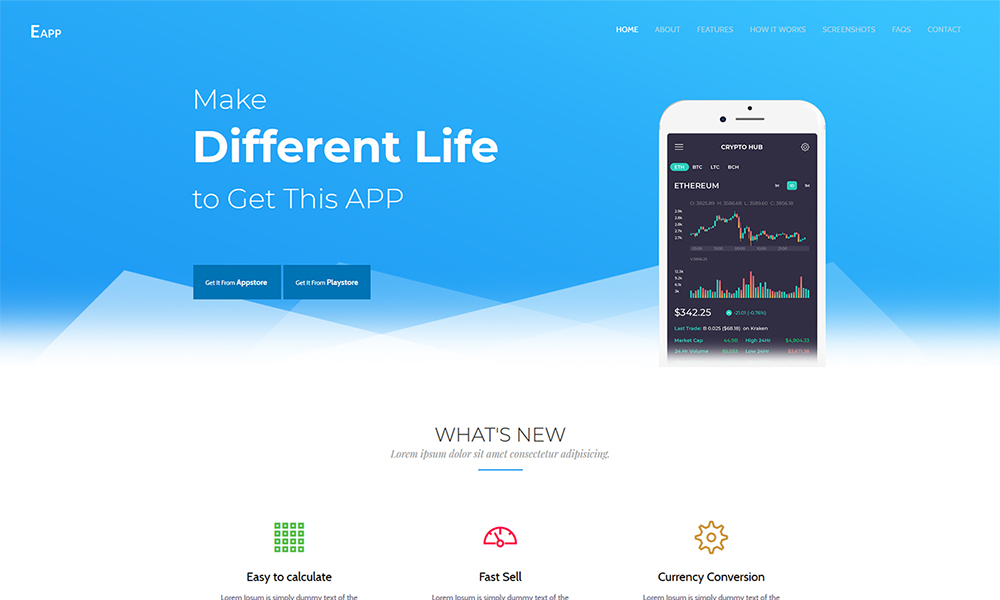 Appland - Mobile App Landing Page