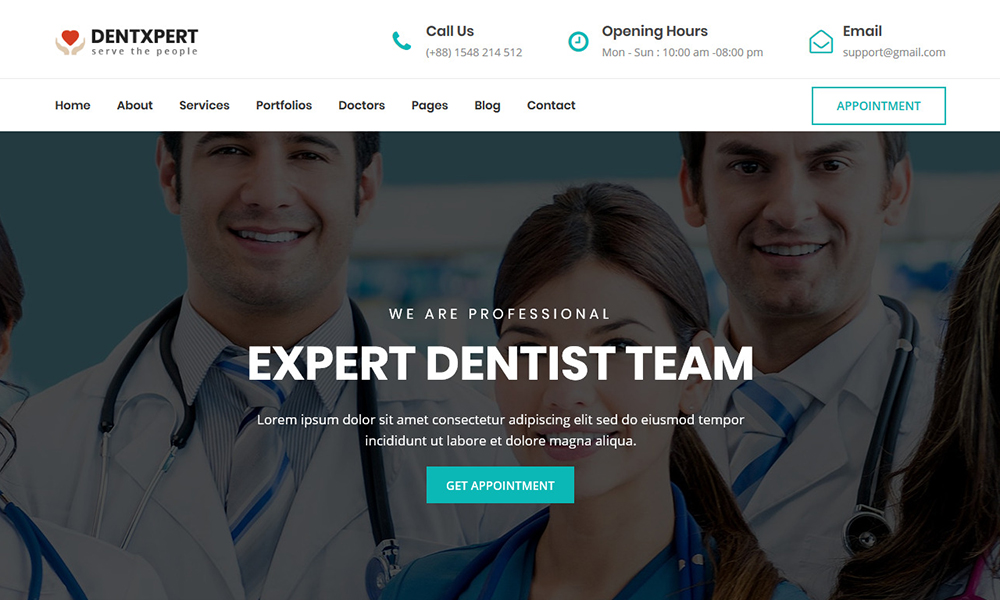 Dentxpert - Dental & Medicale Wordpress Theme