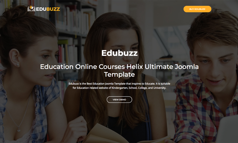 Edubuzz - Education Online Courses Helix Ultimate Joomla Template