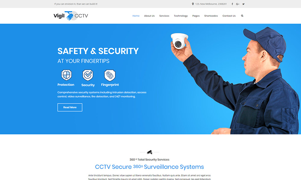 Vigil CCTV WordPress Theme
