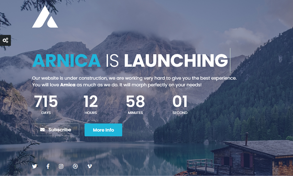Arnica - Creative Coming Soon WordPress Plugin