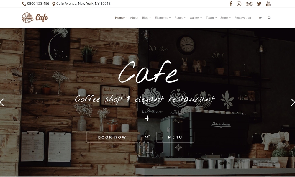 Cafe WordPress Theme
