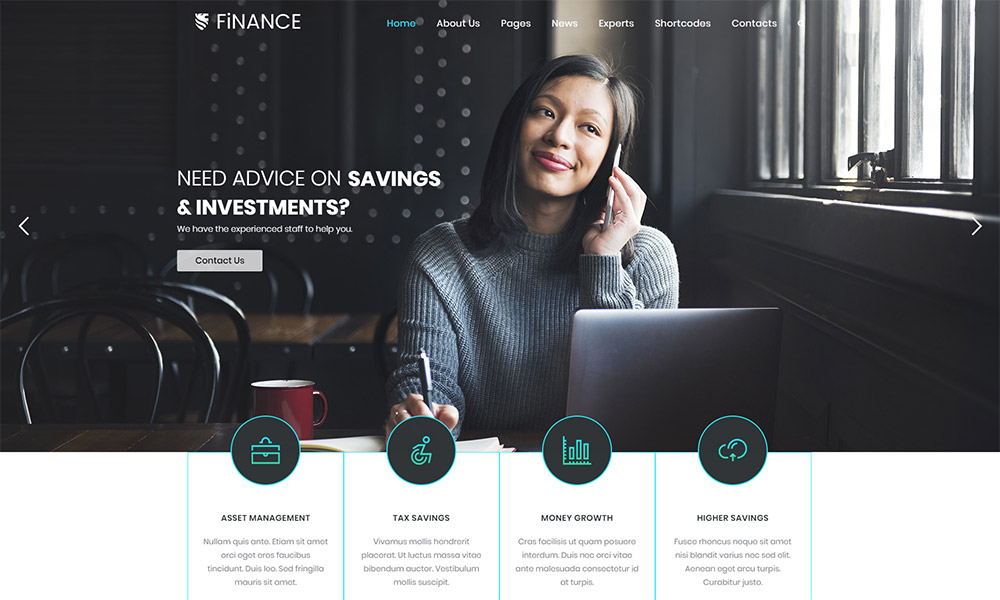 Finance Business WordPress Theme