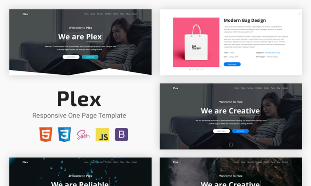 Plex - Responsive One Page Template