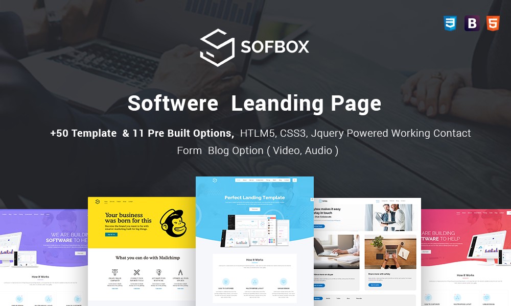 Sofbox - Responsive Software HTML5 Template