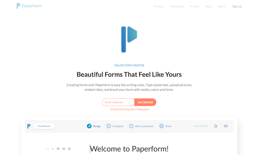 Paperform Online Form Builder