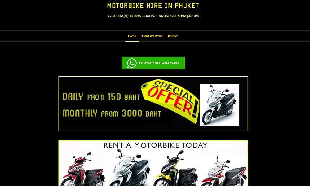 Motorbike Hire in Phuket