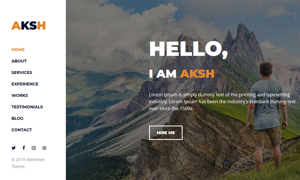 Aksh - Personal Portfolio Template