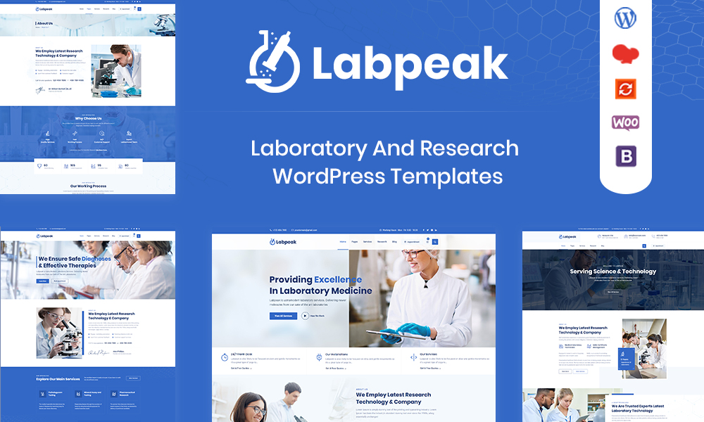 Labpeak  Science Research & Medical WordPress Theme