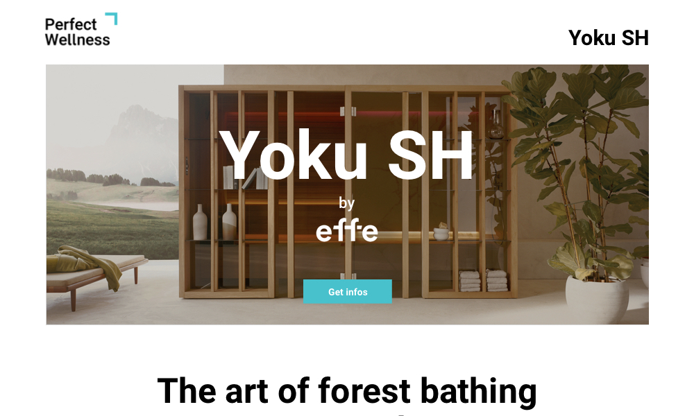 Landing page for launching of Yoku Sh